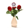 Sacchetti per gioielli 1PC Romantico fiore rosa rossa Anello scatola orecchini regalo per fidanzamento Decorazione di nozze Forniture per decorazioni di San Valentino