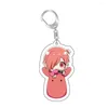 مفاتيح مفاتيح اليابان الأنيمي المرحاض Hanako-kun keychain تصميم البطاقة الرومانسية التصميم الأكريليك قلادة Key Ring Jibaku Shounen Hanako Kun حامل