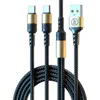 Solo cable de carga dos en uno Cable de datos de tipo C dual Cable de carga rápida de 120 cm para teléfonos