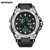 Sanda large dial trendy male watch male student fashion trend multifunctional digital waterproof electronic watches2787