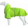 Dog Apparel S-5XL Pets Small Raincoats Reflective Dogs Rain Coat Waterproof Jacket Fashion Outdoor Breathable Puppy Clothes