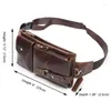 Waist Bags Genuine Leather Bag Men Retro Pack Money Belt Coin Phone Sling Casual Fashion Mens Chest