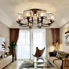 Ceiling Lights Crystal Lamp Modern Minimalist Home American Light Luxury Master Bedroom Restaurant Lamps Luces Led Decoracion E27