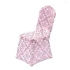 Housses de chaise litchi bricolage coloré lait soie Polyester une pièce couverture extensible élastique pour la maison fête d'anniversaire