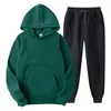 Herren-Trainingsanzüge, Jungenanzüge, Jacken-Set mit Krawatten, schmal geschnitten, für Herren, farblich passender zweiteiliger Pullover mit Kapuze und Tasche zum Schnüren