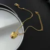 Anklets 316L Stainless Steel Ins Cool Wind Round Anklet Ladies Fashion Trend High Jewelry Beach Association Sab680