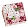 Декоративные цветы ручной мыло для мыла подарочная коробка на день рождения свадебное украшение годовщина мать день валентинки домашний декор