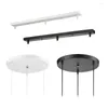 Hangende lampen verkopen lamp accessoire 3 bar ronde plafond gemonteerde bord luifel aanpassing voor lichten hanglamp