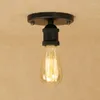 Deckenleuchten IWHD Plafon LED Schwarz Eisen Lampen Retro Wohnzimmer Küche Lamparas Techo Schlafzimmer Home Beleuchtungskörper Glanz