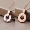 WomensJewelry Shell pendant necklace gem pendants necklace diamond gold Sweat-proof and colorfast ladies fashionHigh L'amour