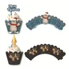 Feestelijke benodigdheden 32 stks vrolijk kerstjaarsjaar verjaardagsfeestje cake decoraties tools sneeuwvlok xmas tree cadeau topper gunsten navidad