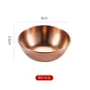 Bowls Spray Oil Sprayer Stainless Steel Round Small Plate Golden Sauce Dish Soy DishJapanese Dipping