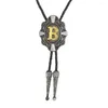 Bow يربط KDG Western Cowboy Zinc Alloy Letters Natter