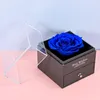 Dekorative Blumen, konservierte Blumen zum Valentinstag, Schmuckschatulle, einzigartiges ewiges Rosengeschenk