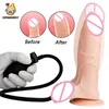 Itens de beleza Dildo infl￡vel Vaginal Expansion Massager Anal Dilator Plug Plug Forte Copo Penis Feminino Masturba￧￣o Sexy Toys Sexy