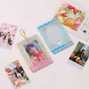 Kpop Idol Photocards Storage con llaveros Photocard Card Holder Photo Sleeves PVC Student Stationary