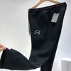 Designer-Damen-Balencaigas-Hose, Jogginghose für Herren, Herbst und Winter, Plüsch für Herren und Damen, gleiche reine Baumwolle, lässige Sport-Leggings, bestickte Hose, Trend 23GG