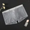 Underpants Mesh Men's Sexy Erotic Lingerie Male Bikini Briefs Breathable Cotton Panties Shorts Low Rise Ultra-Thin Boxer