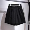 Tracksuits 2022 Ladies Summer Plus Size zonnebrandcrème Sets voor vrouwen groot los zwart shirt en shorts