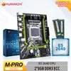 Huananzhi M Pro LGA 2011 Moederbord met Intel Xeon E5 2640 met 2 8GB DDR3 RECC Memory Combo Kit Set NVME USB SATA