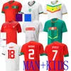 2022 Maroc maillots de football Sénégal Suisse loin HAKIMI ZIYECH Embolo Xhaha Rodriguez joueur version maillot uniformes de football chemises HOME enfants Ghana 2023 ESO