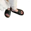 Sandaler 1969jxlg Simple Women's Summer Leisure Home Soft Bottom Cross Slippers Studenter Ins Tide Slides