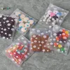 Embrulho de presente 50pcs/lote translúcidos bolsas de embalagem de biscoito plástico saco de cupcake wrapper auto adesivo festas de aniversário decorações de casamento