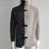 Erkek Sweaters Belvtleneck Erkek Kazak 2022 Sonbahar Kış Patchwork Ceket Vintage Erkek Örgü Haligan Zipper Örme İnce Üst W373