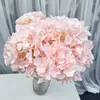 装飾的な花Mallorca Hydrangea人工花の葉のない5頭のウールウェディングフレンチ5頭