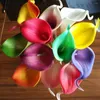 Decorative Flowers 10PCS One Bundle Calla Lily Bridal Wedding Bouquet Head Latex Real Touch Artificial Flower Decor Christmas Bloemen