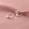 Backs Earrings Real 925 Sterling Silver Bowknot Ear Cuffs Wraps Non-pierced Cartilage Hypoallergenic Jewelry For Women