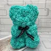 Decorative Flowers HMT Drop 25cm/40cm Teddy Rose Bear Artificial Flower Of Christmas Decoration For Home Valentines Women Gifts