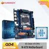 Huananzhi QD4 LGA 2011-3 Moderkort med Intel Xeon E5 2666 V3 DDR4 RECC Nonecc Memory Combo Kit Set NVME USB 3.0