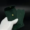 Topp Luxury Green Papers Presentklockor Boxar Läder Bag Card för Rolex Watch Box2726