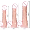 Skönhetsartiklar 19 cm realistisk silikon dildo stora sexiga leksaker för kvinnor med tjocka glans riktiga dong kraftfull sug kopp styv kuk