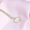 خللال صيف الصيف سلسلة CZ حافي القدمين الزفاف الزفاف الزفاف Diamante Anklet Women Foot المجوهرات هدية