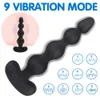 Articoli di bellezza 9 Velocità Palline anali Vibratore Butt Plug Stimolatore del clitoride Masturbazione femminile Massaggiatore della prostata maschile Giocattoli sexy per adulti