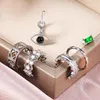 Backs Earrings 6Pcs/Set Trendy Personality Clip Cuff Hoop Stud For Women Fashion Daily Party Girl Earring Jewelry