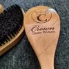 Amazon's Choice Curved 360 Waves Brushes Moq 100pcs OEMカスタムロゴブラシミディアムハード - オオカミのための偉大な男性 - イノシシ毛ナイロン