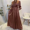 Ubranie etniczne muzułmańska sukienka Kobiety Dubai Abaya Kaftan Turcja moda