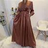 Ethnic Clothing Muslim Dress Women Dubai Abaya Kaftan Turkey Fashion Hijab Long Casual Islam African Maxi Dresses For Robe