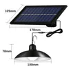 Outdoor hanger Solar Garden Lights Bewegingssensor LED Zonne -aangedreven lamp met afstandsbediening Kroonluchter Camping Hanging