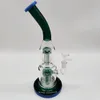 12 pollici Heady Bong 2 strati pettine Bong in vetro Tubi per acqua Ciotola Narghilè Bicchiere Fumatori Bubbler Catcher cenere 14mm Ciotola per giunto maschio