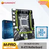 Huananzhi M Pro LGA 2011 Moederbord CPU Set met Xeon E5 2620 V2 Combo Kit Set Ondersteuning DDR3 RecC -geheugen M.2 NVME USB SATA