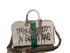 Hacke Duffle Bag Сумка граффити с покрытием Canvas Средняя мощность дизайнер двойной роскошный багаж