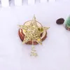Décorations de Noël 1pcs ornements métal fer météore arbre top étoile fenêtre pendentif centre commercial décoration de la maison