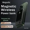 Magsafe用マグネティックワイヤレスパワーバンクのためのiPhone 11 12 13 14 Pro Max外部補助バッテリーパワーバンクパック用