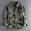 QNPQYX Camicie cargo mimetiche da uomo nuove durevoli escursioni all'aperto sport stile militare quotidiano camicia casual da tasca per giovani