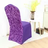 椅子は、結婚式の装飾宴会のための著しい100pcs/lotロゼットカバーをカバーします卸売品質