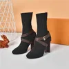 Luxury Designer Beaubourg Since 1854 Ankle Brown Boot Fashion Woman Heel Bootie Line Ranger Boots With Original Box